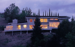 A home overlooking a busy freeway which required soundproofing.