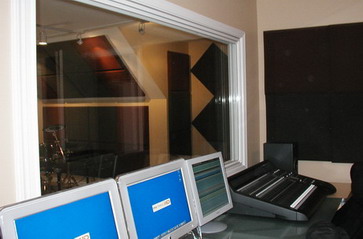 Recording studio window photo from an actual customer