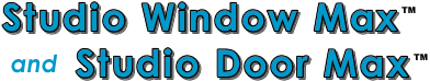 Recording studio and home recording studio windows and doors with high STC values.
