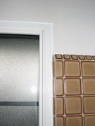 Soundproof bathroom flush mount installation