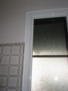 Soundproof bathroom flush mount installation