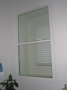 Single-hung flush mount soundproof window installation
