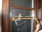 Measuring before Soundproof Window installation Measuring before Soundproof Window installation
