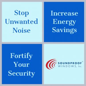 stop unwanted noise, increase energy savings, fortify your security graphic